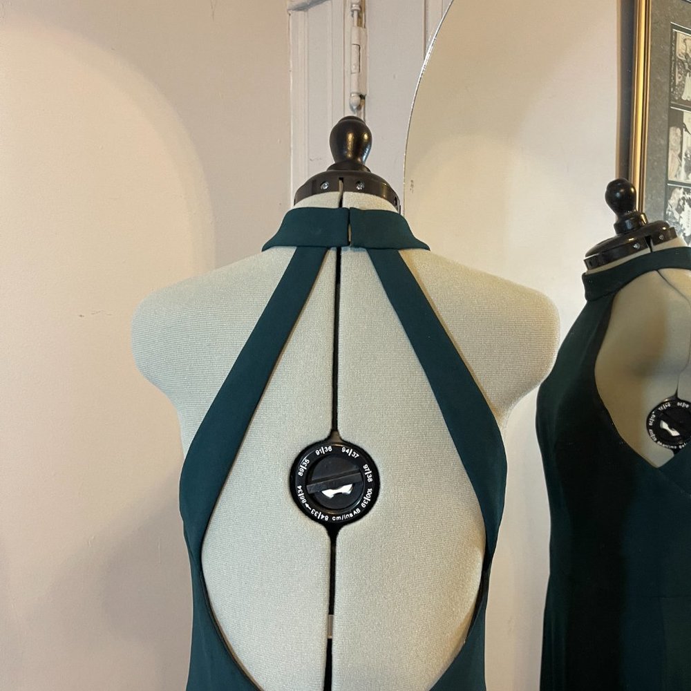 BHLDN Serephina Crepe Maxi Dress (Forest Green) - Picture 6 of 11